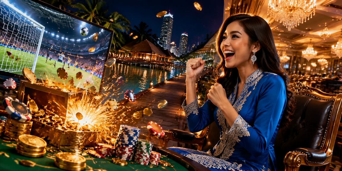 Pengguna tgn40 membuat deposit untuk Sukan Maya di Sabah dengan baju kurung